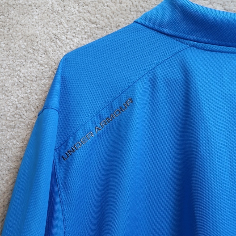 Under Armour Men's Bright Blue Polo Shirt - Picture 3 of 12